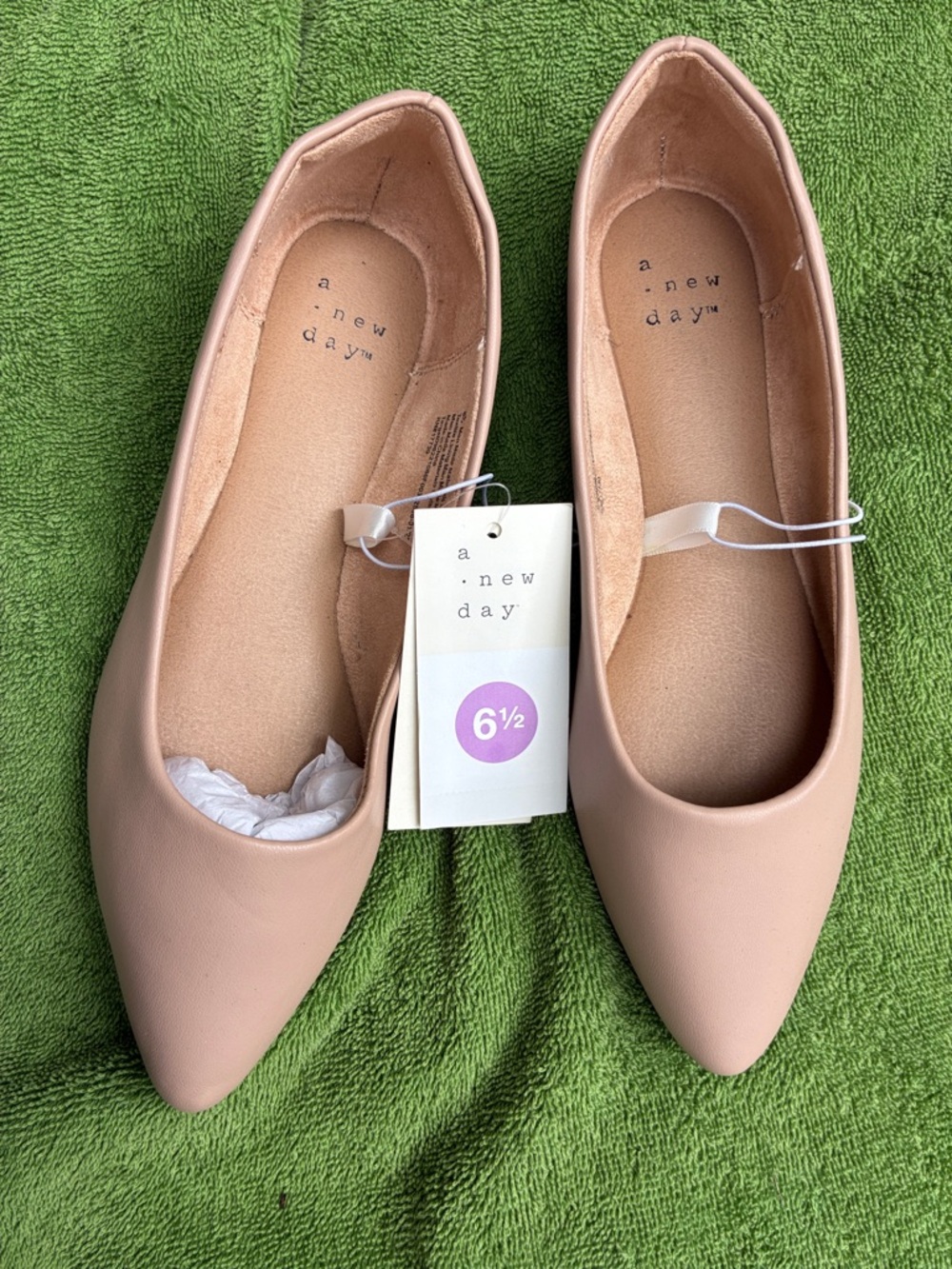 a new day Nude Pointed Toe Flats